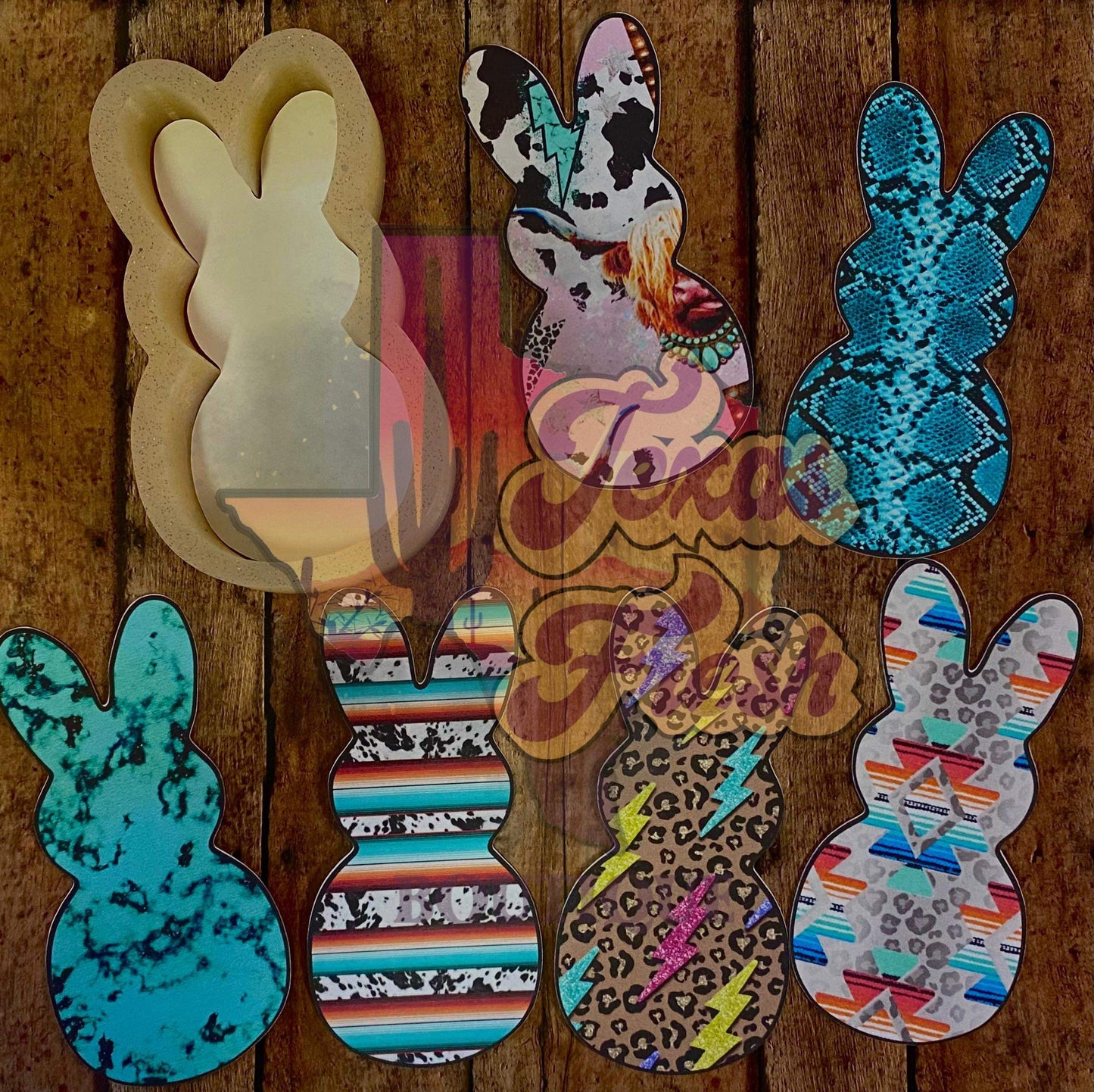 Ramblin Darlin plain bunny cardstock grab bag