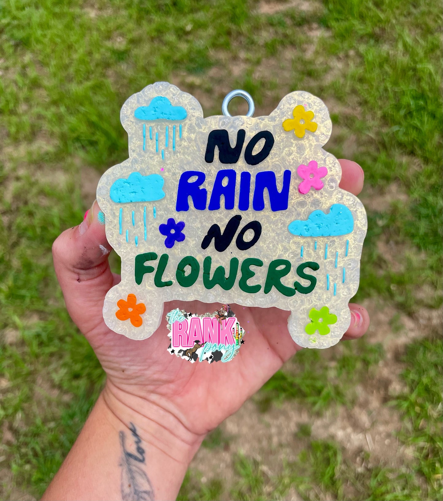 No Rain No Flowers Silicone Freshie Mold