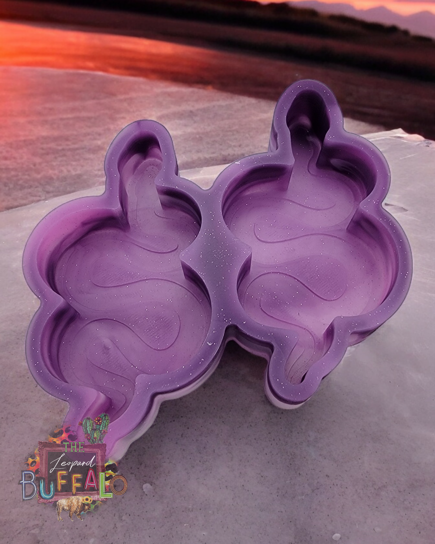 Snake Double Vent Clip Silicone Freshie Mold