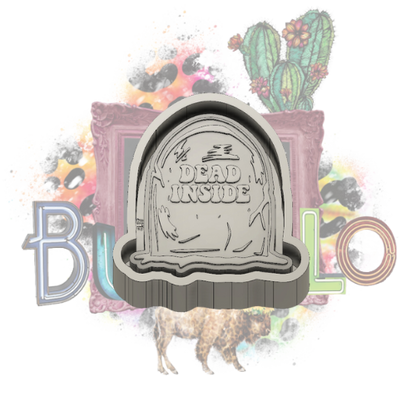 Dead Inside Grave Stone Silicone Freshie Mold