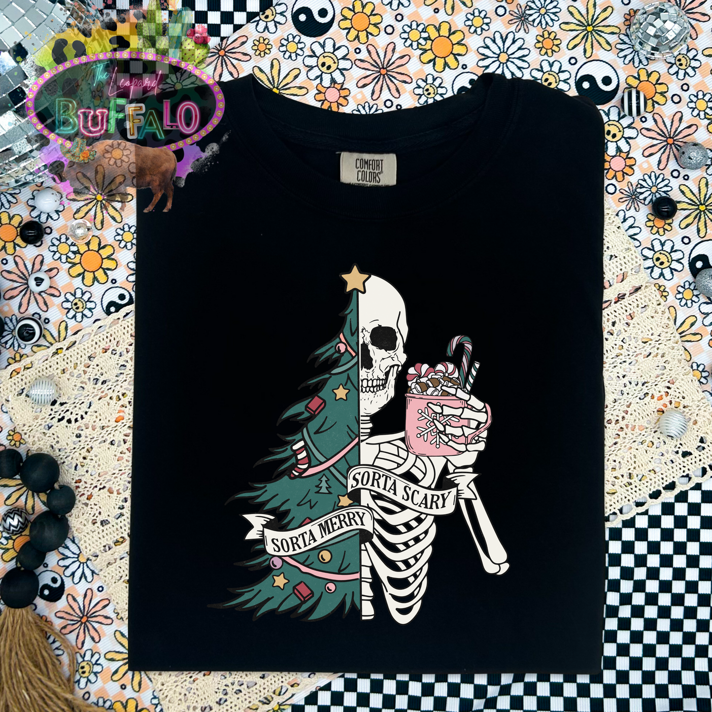 Sorta merry, sorta scary graphic tee