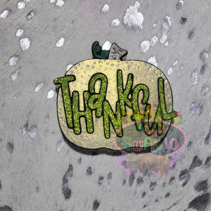 Thankful Pumpkin (2) Silicone Freshie Mold