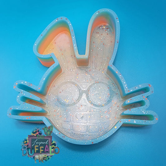 Disco Bunny Glasses Silicone Freshie Mold