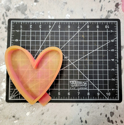 Skinny Heart Silicone Freshie Mold