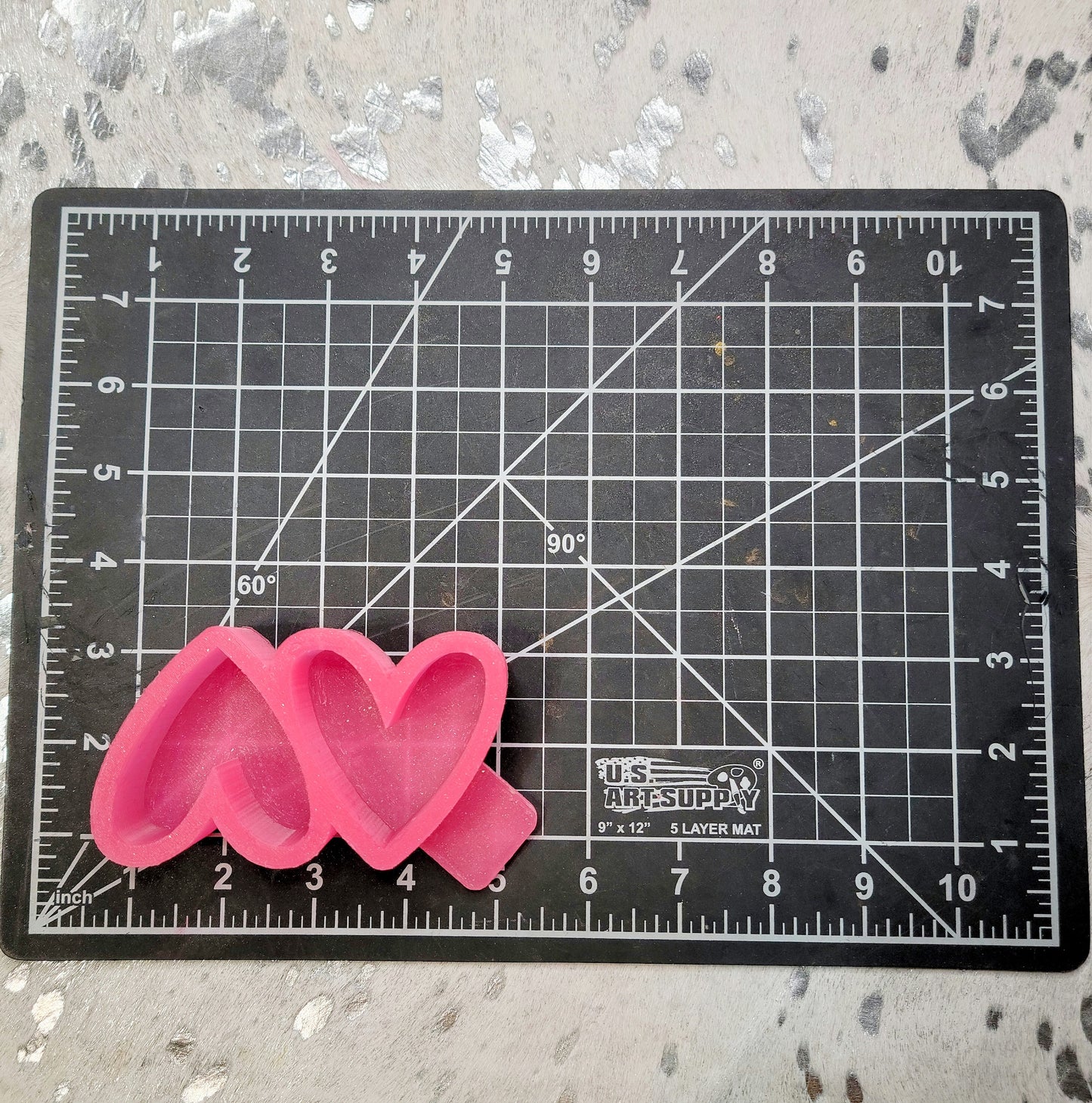 Skinny Heart Silicone Freshie Mold