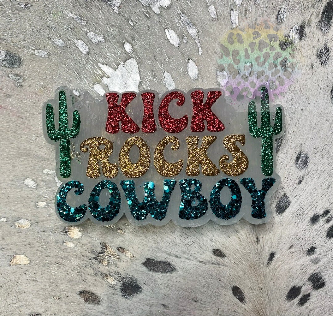 Kick Rocks Cowboy Silicone Freshie Mold