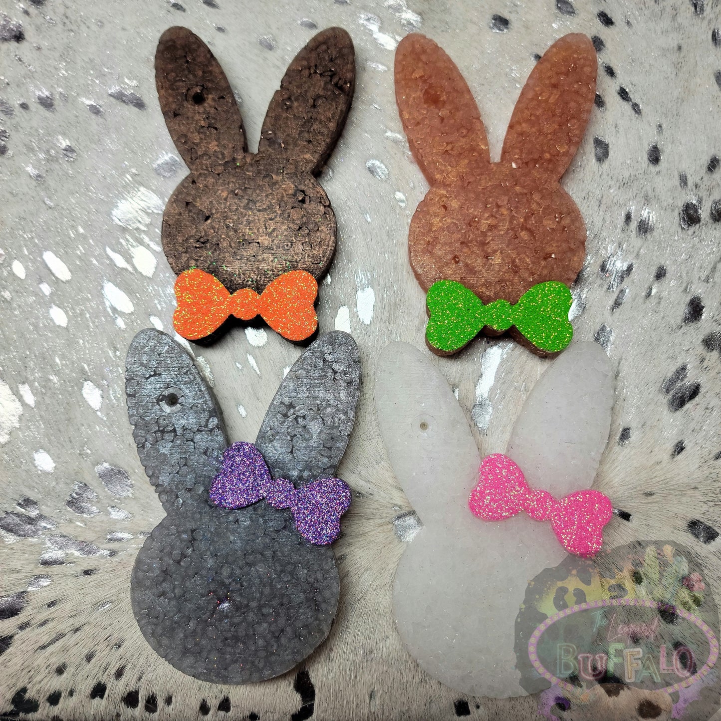 Bunny Duo (Girl/Boy 2 pack) Silicone Freshie Mold