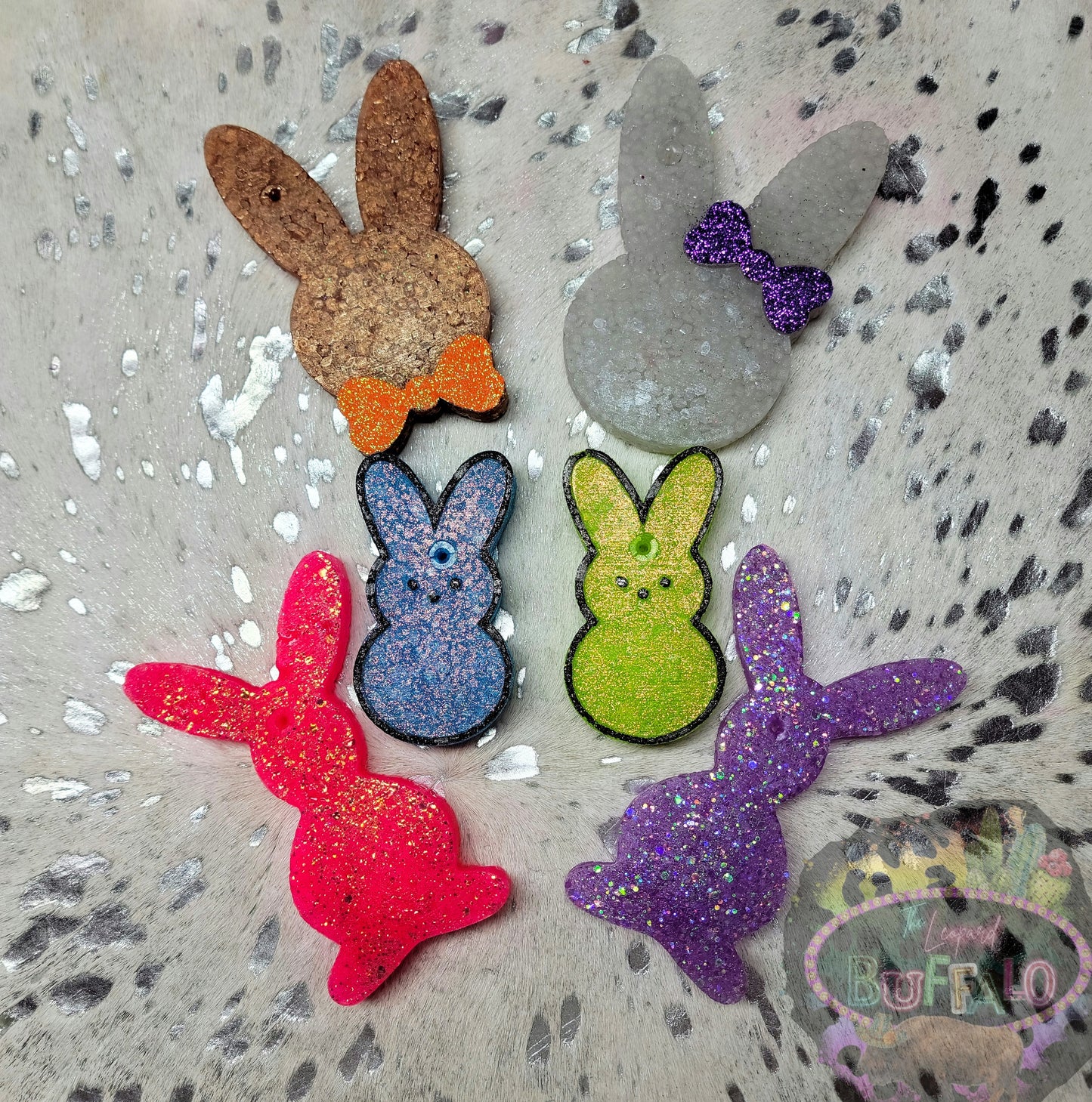 Bunny Duo (Girl/Boy 2 pack) Silicone Freshie Mold