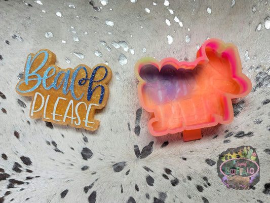 Beach Please Silicone Freshie Mold