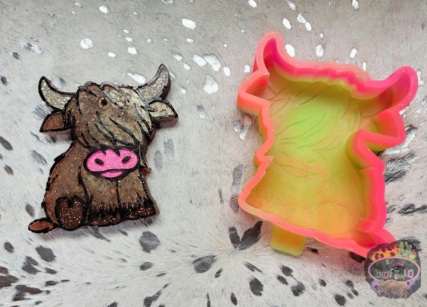 Highland Cow Silicone Freshie Mold