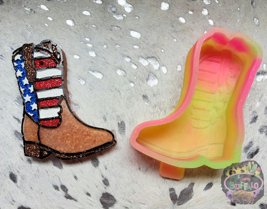 Flag Boot Silicone Freshie Mold