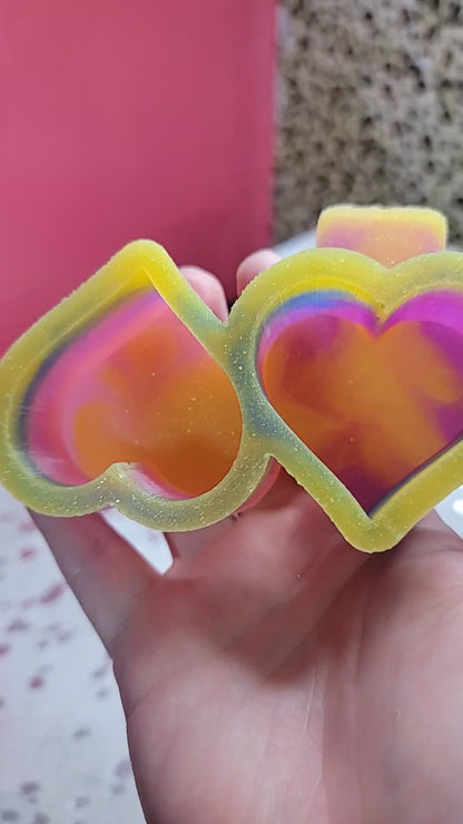 Double Heart Vent Clip Silicone Mold