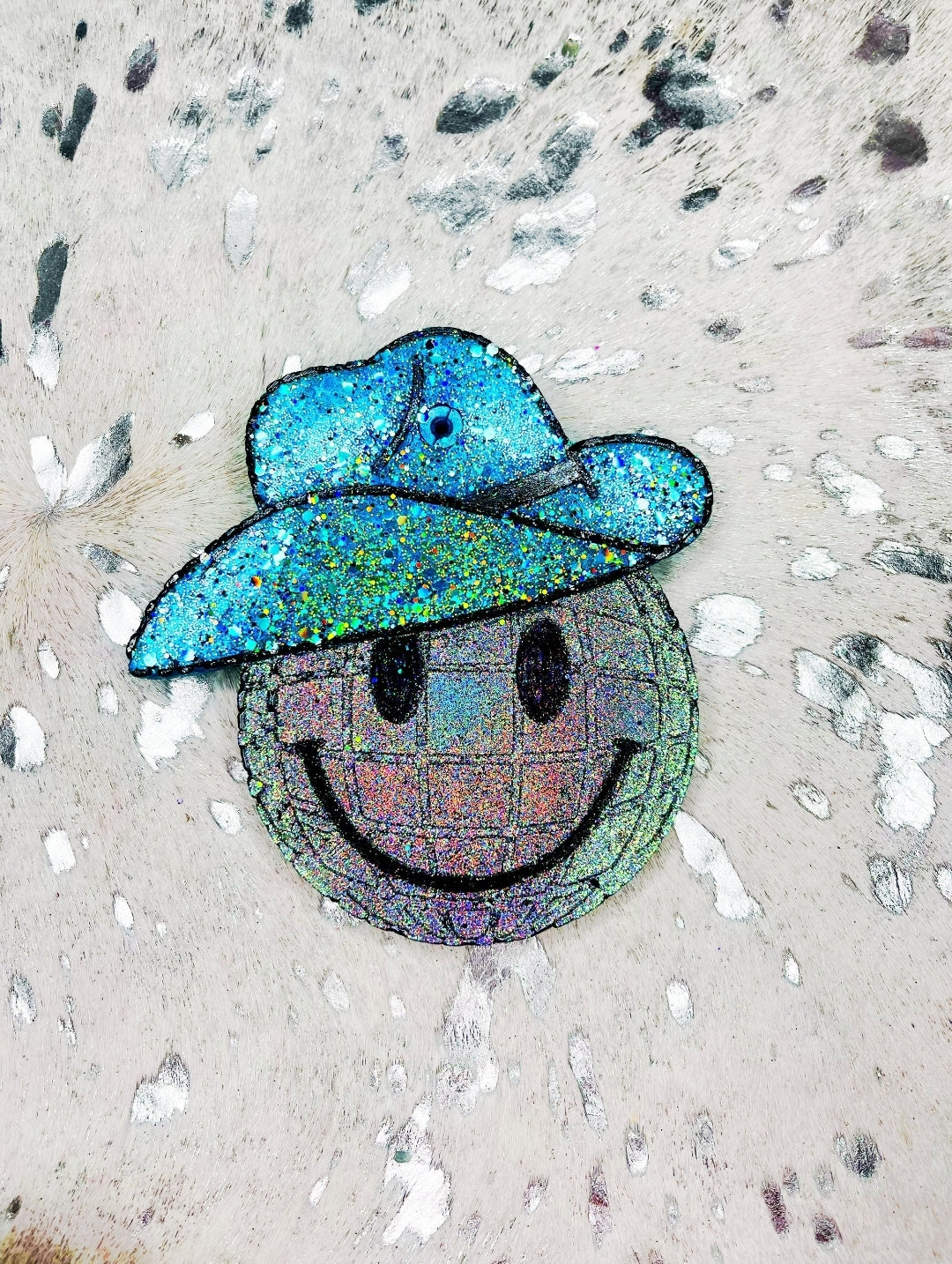 Disco Smiley Cowboy Silicone Freshie Mold