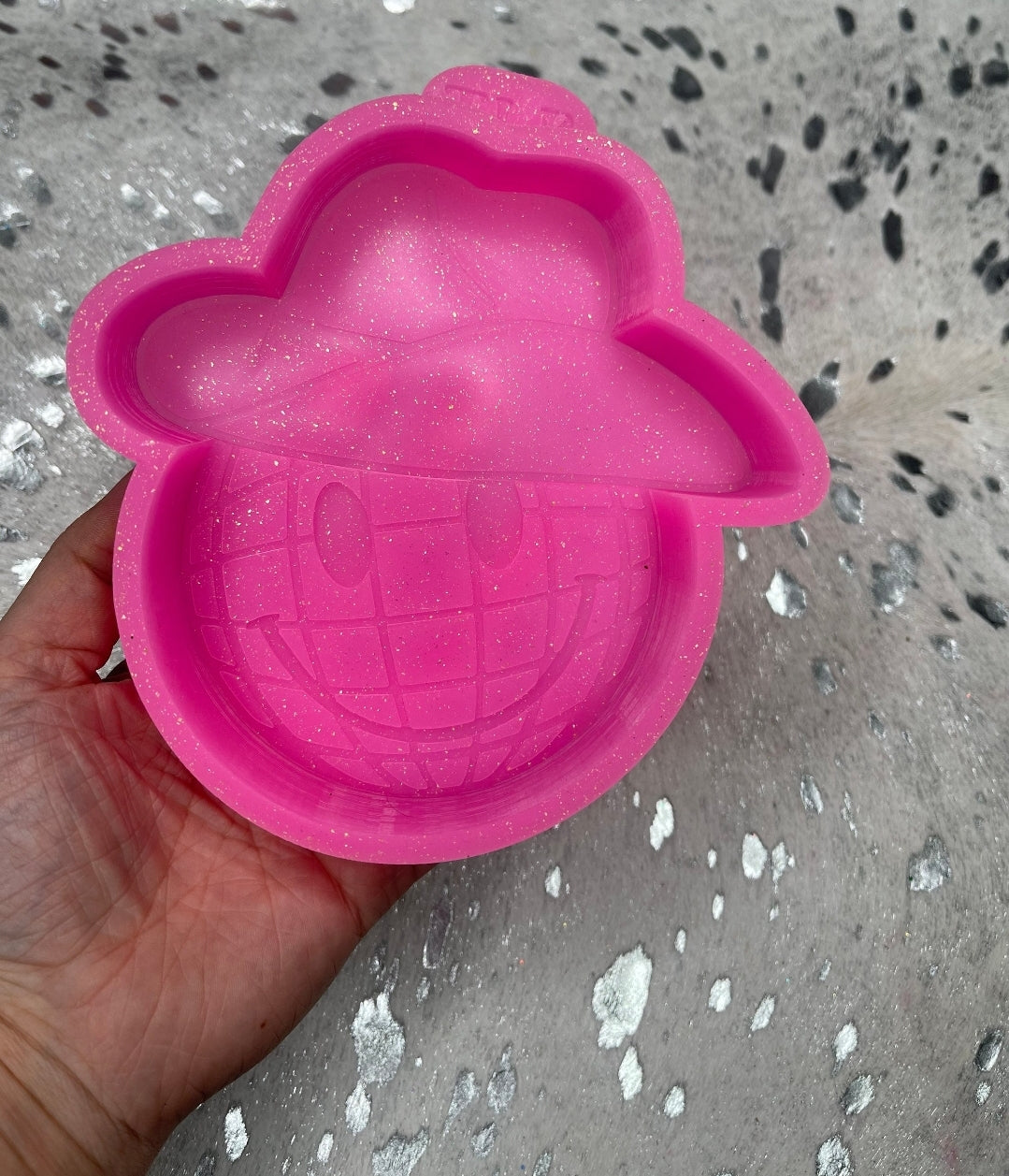 Disco Smiley Cowboy Silicone Freshie Mold