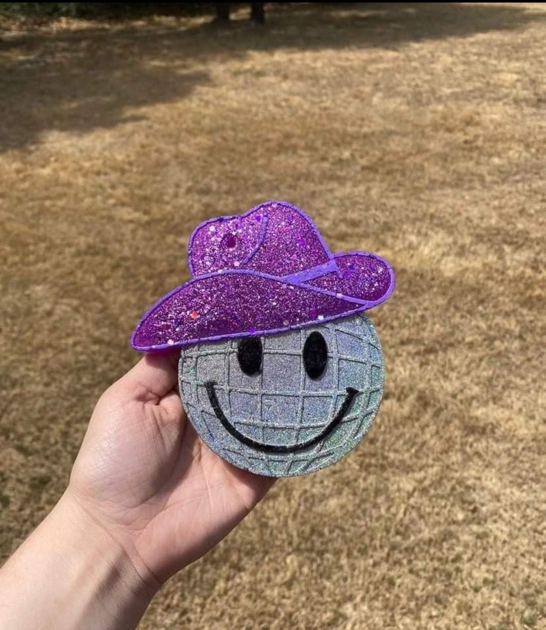 Disco Smiley Cowboy Silicone Freshie Mold