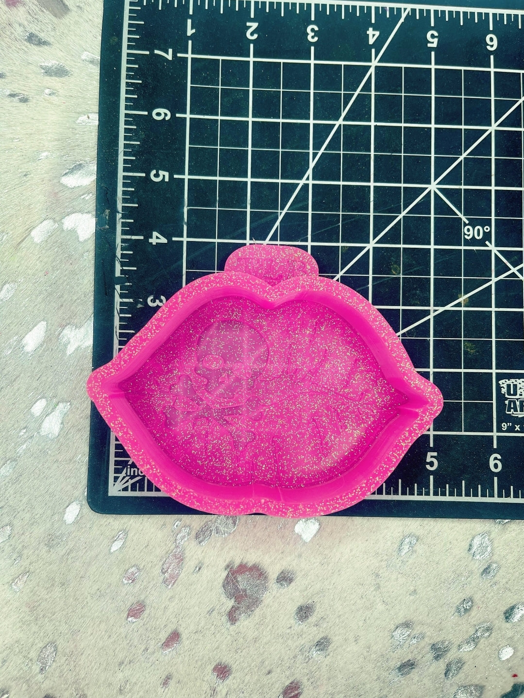 Crossbones Lips Silicone Freshie Mold