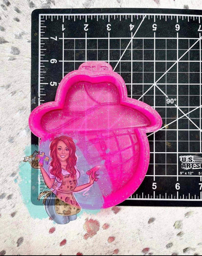 Disco Cowboy Hat Silicone Freshie Mold